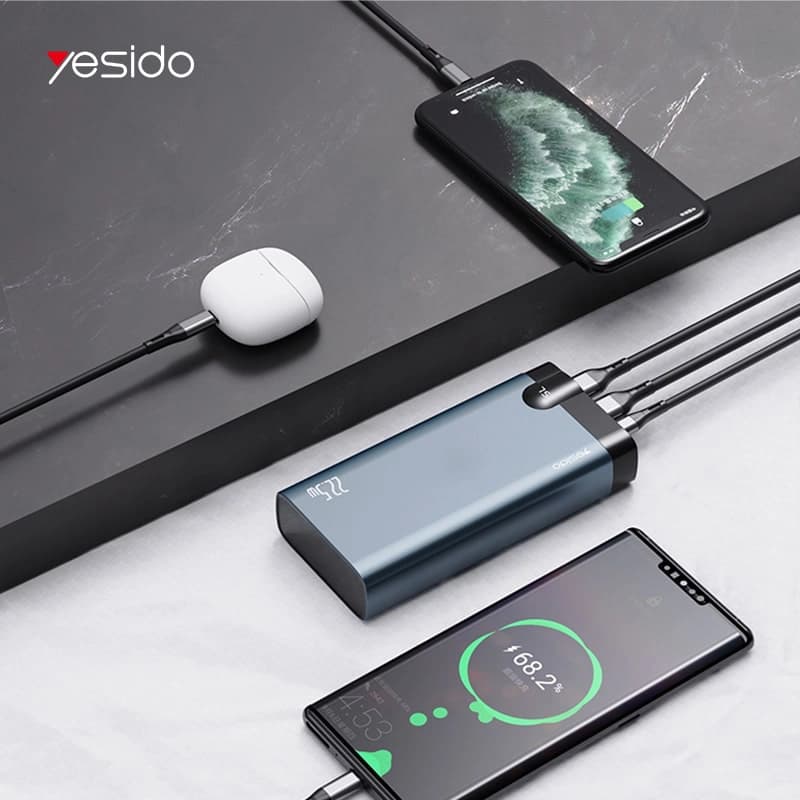 پاور بانک 20000 میلی آمپر یسیدو مدل YESIDO YP25 POWER BANK — تصویر ۴