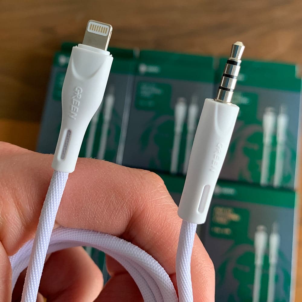 کابل تبدیل AUX به لایتنینگ گرین مدل GREEN AUX to Lightning — تصویر ۴