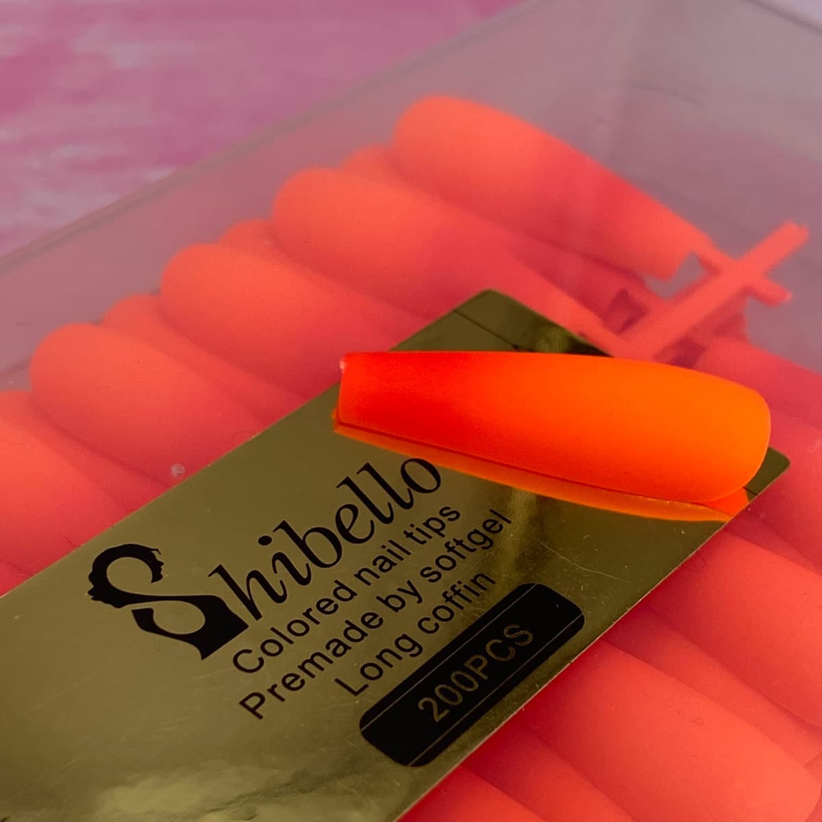 تیپ ژلیکس رنگی 200 عددی کد03 شیبلو SHIBELLO ناخن — تصویر ۵