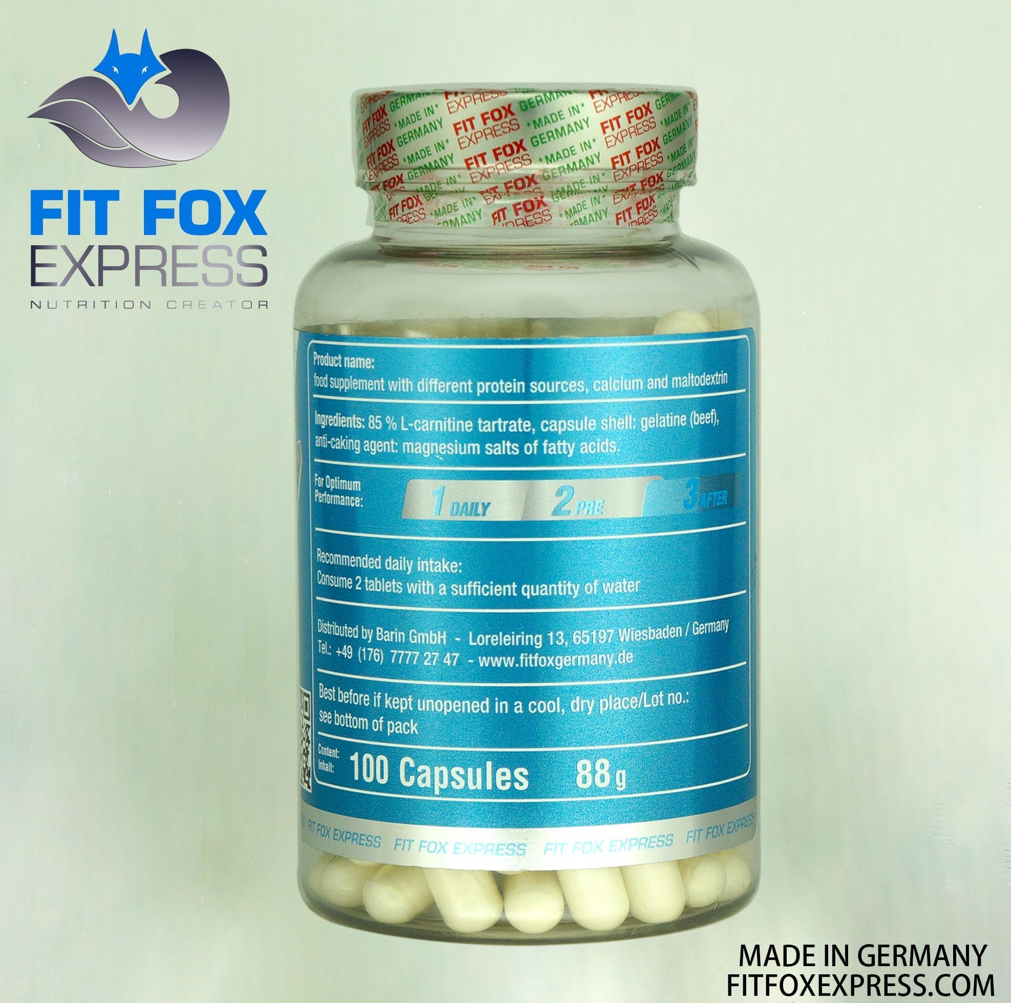 ال کارنیتین ۱۵۰۰ فیت‌فاکس | FITFOX EXP L-CARNITIN 1500 — تصویر ۲
