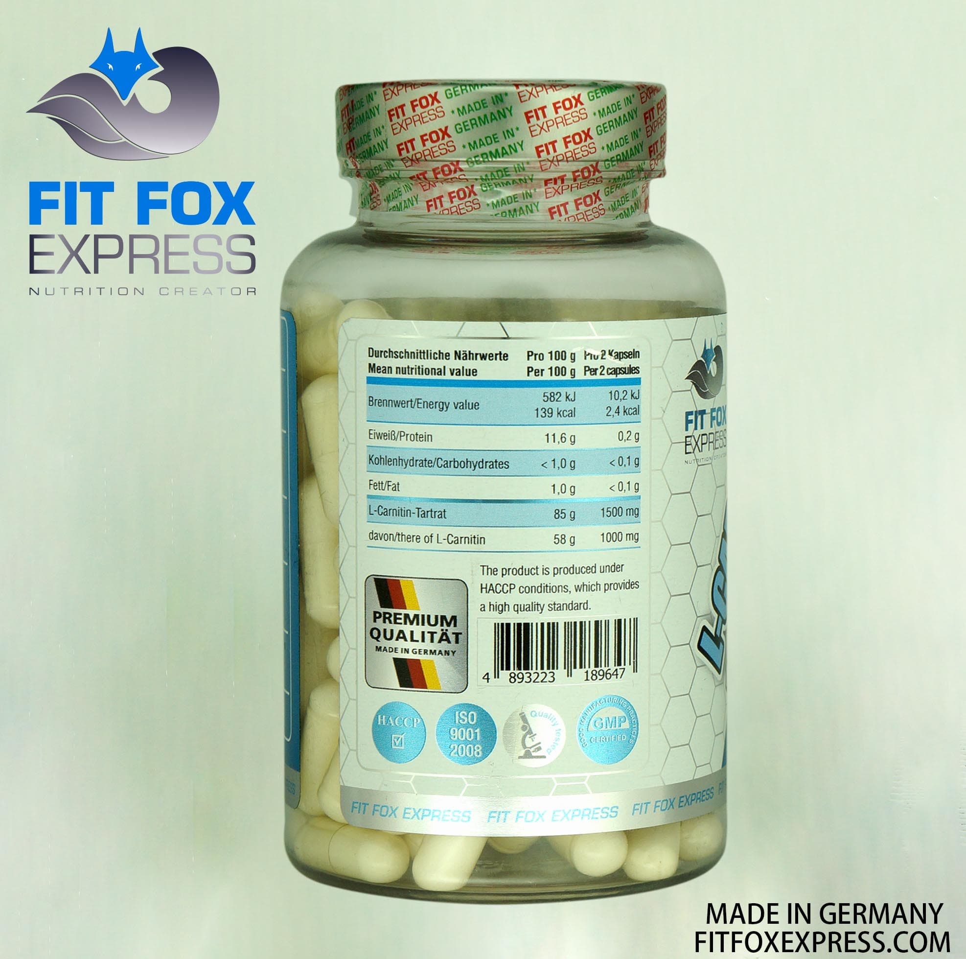 ال کارنیتین ۱۵۰۰ فیت‌فاکس | FITFOX EXP L-CARNITIN 1500 — تصویر ۳