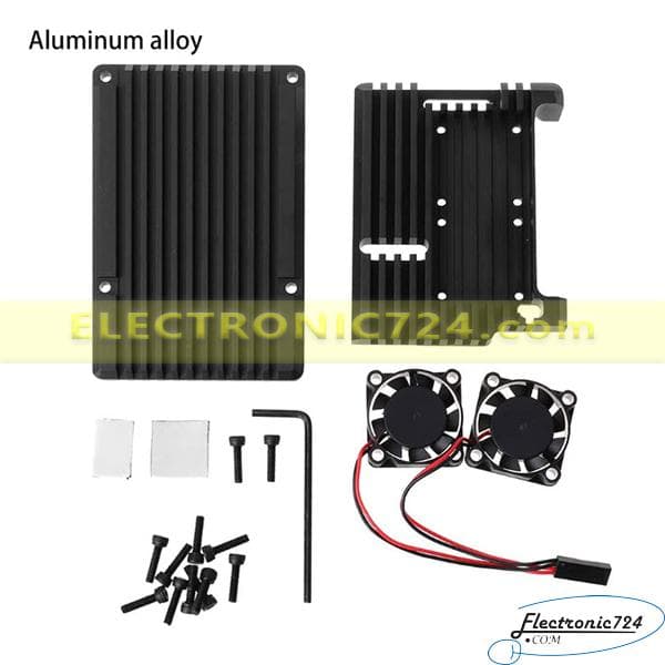 هیت سینک با فن Heatsink Raspberry Pi 4B — تصویر ۴