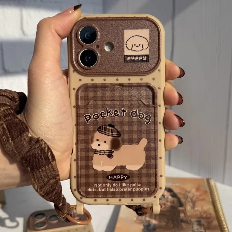 قاب pocket dogs بدون بند (آیفون)