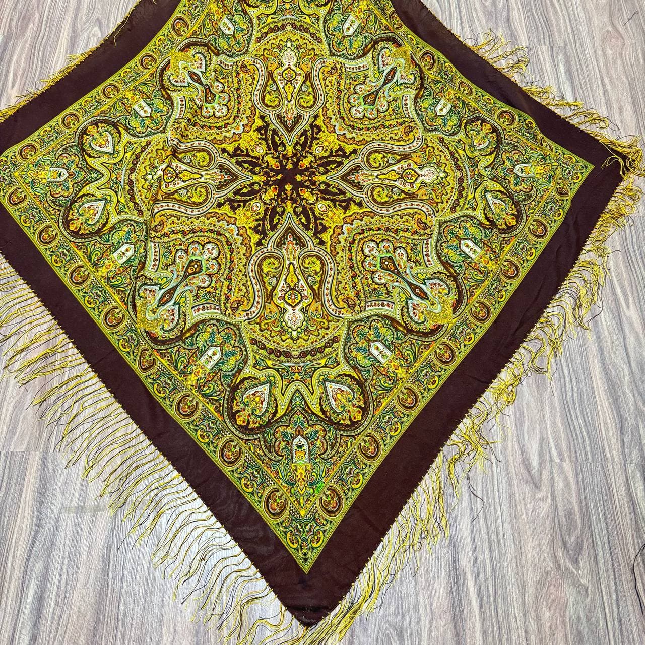 روسری اصیل ترکمن نخی کد Rt100303 — تصویر ۲