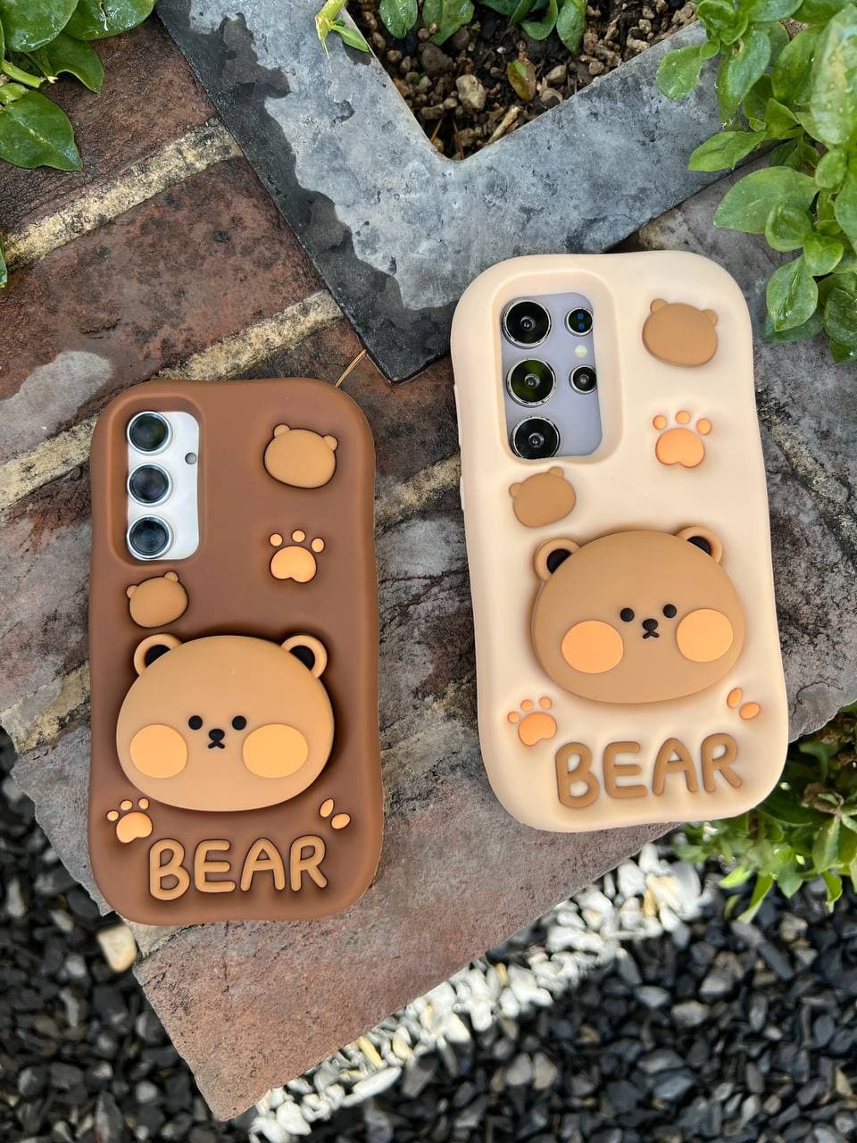 قاب bear استندشو رنگ قهوه ای (آیفون سامسونگ شیائومی) — تصویر ۳