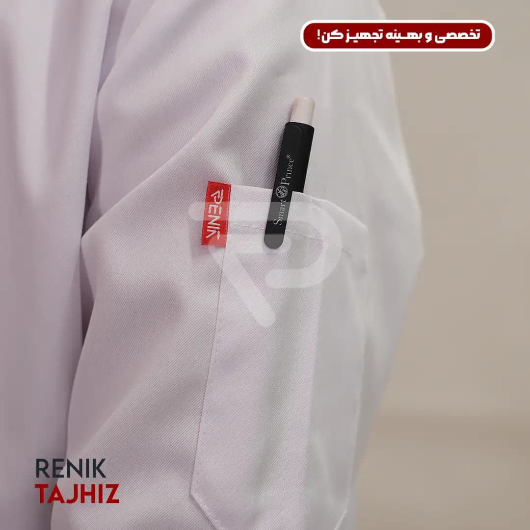 روپوش (کت سر آشپز) سفید CHEF’S COAT — تصویر ۶
