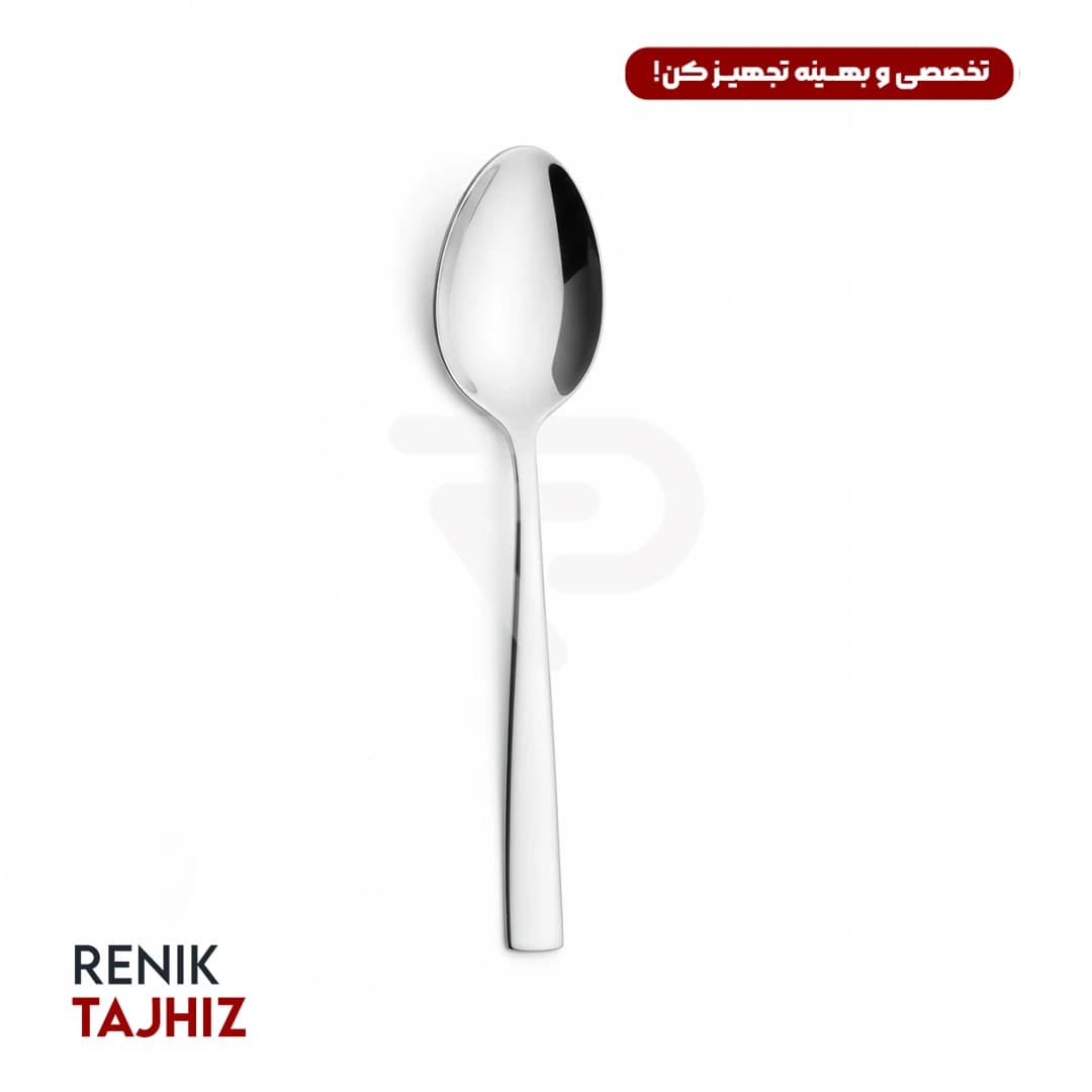 قاشق غذا خوری فلورانس ساده ناب استیل NAB STEEL