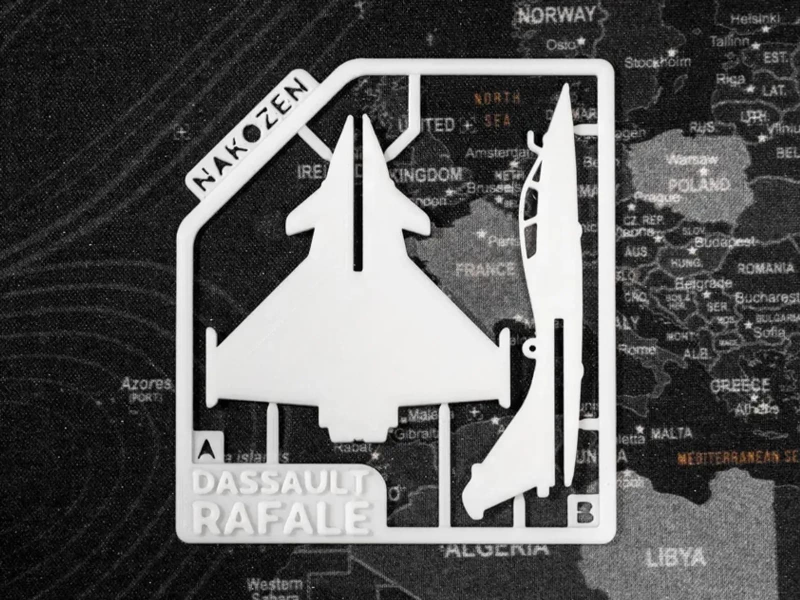 ماکت هواپیما مدل کارتی Dassault Rafale — تصویر ۳