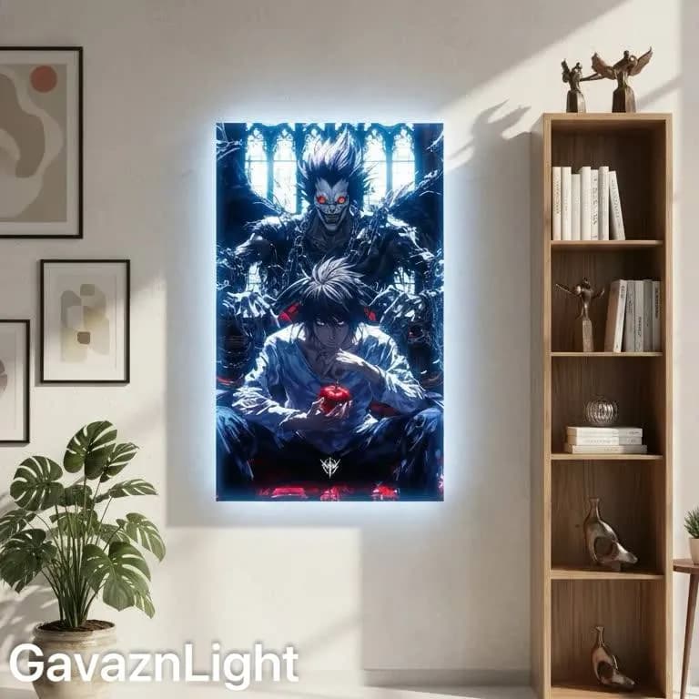 تابلو بک‌ لایت طرح Death Note