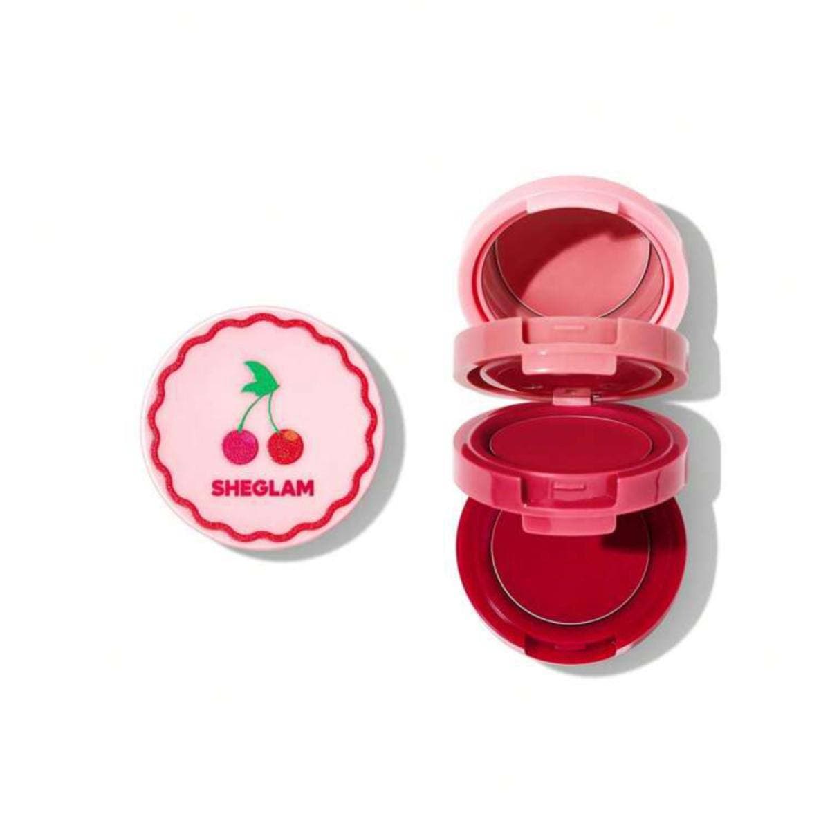 ست کرمی رژلب و رژگونه طبقاتی شیگلم SHEGLAM رنگ Very Cherry