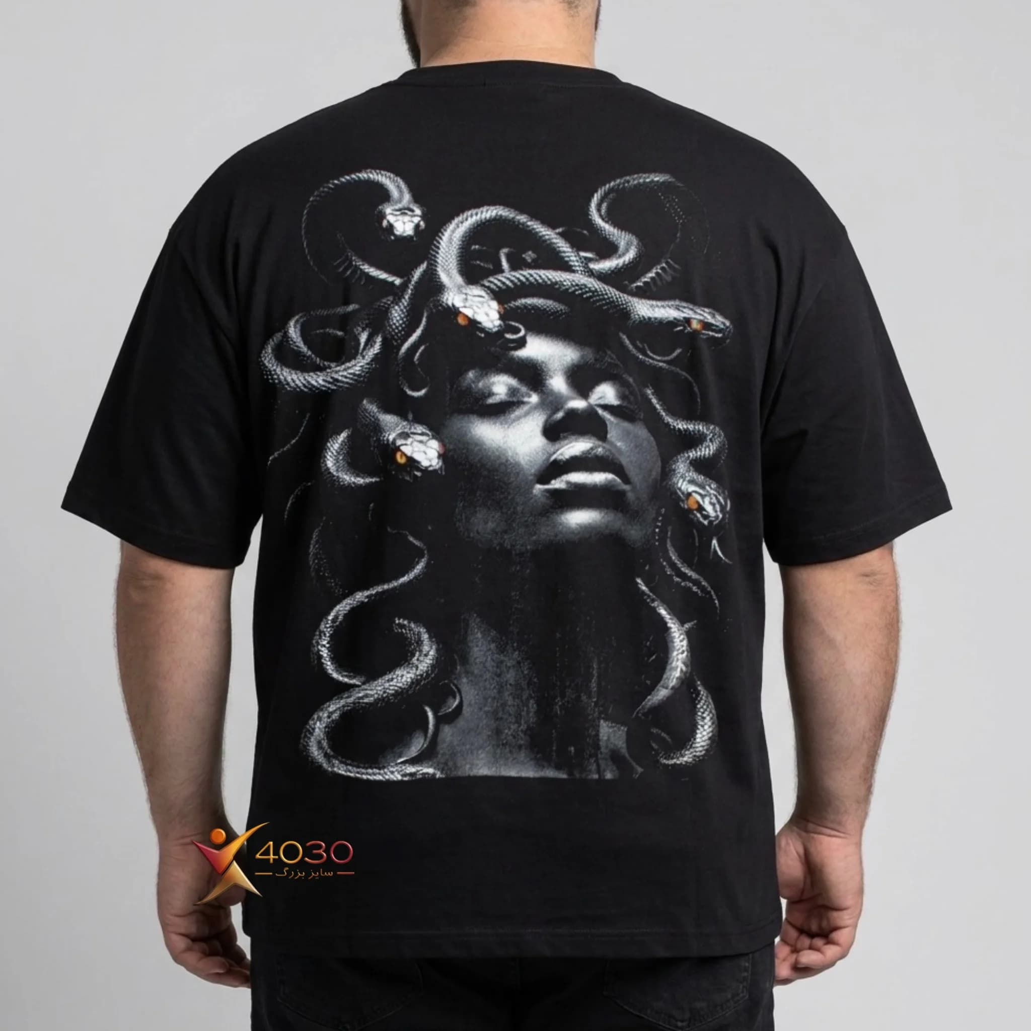 تیشرت پشت طرحدار SNAKE سایز بزرگ مردانه ( 890 ) — تصویر ۳