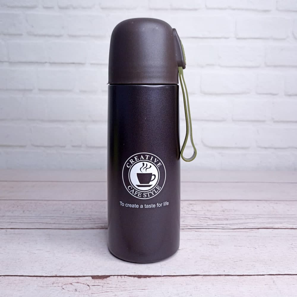 فلاسک پاستلی fashion flask قهوه ای تیره