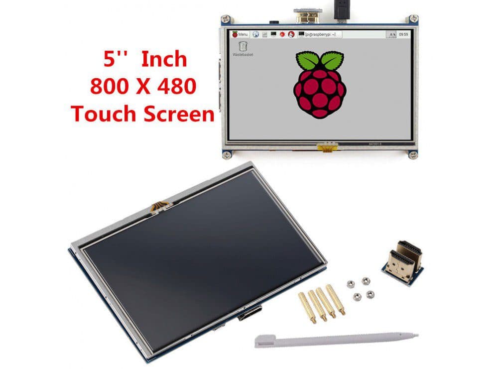 نمایشگر 5 اینچی همراه با تاچ مقاومتی دارای ورودی HDMI اورجینال — تصویر ۲