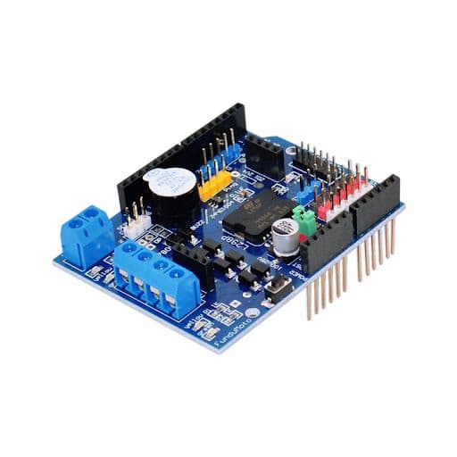 شیلد موتور درایور L298P آردوینو به همراه بازر – Arduino Motor Shield