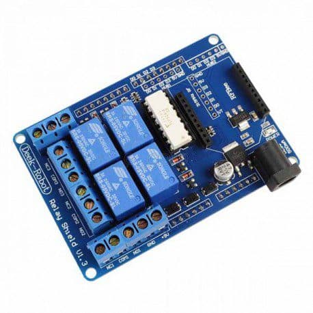 شیلد رله آردوینو 4 کانال – Relay Shield For Arduino