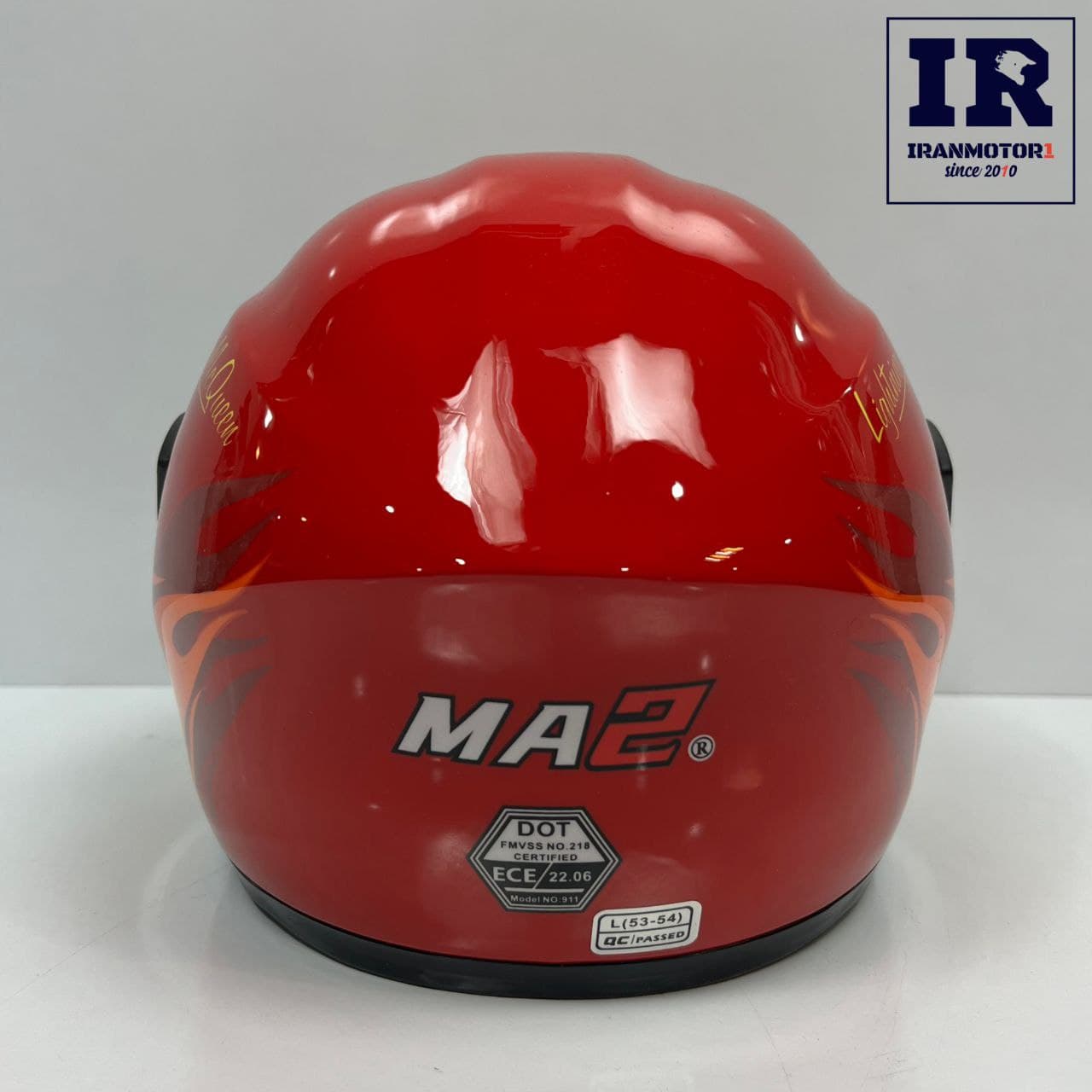 کلاه کاسکت بچگانه فک ثابت MA2 قرمز Fire 495 — تصویر ۵