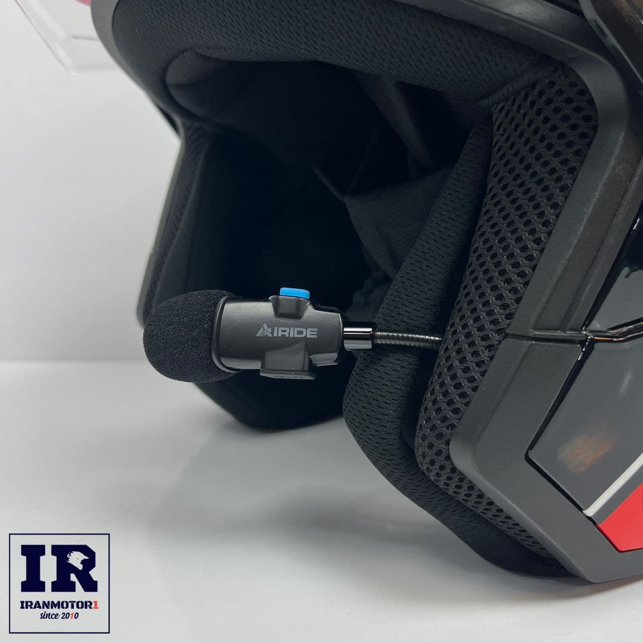 کلاه کاسکت بلوتوث دار بدون فک LS2 OF616 قرمز آبی airflow2 — تصویر ۷