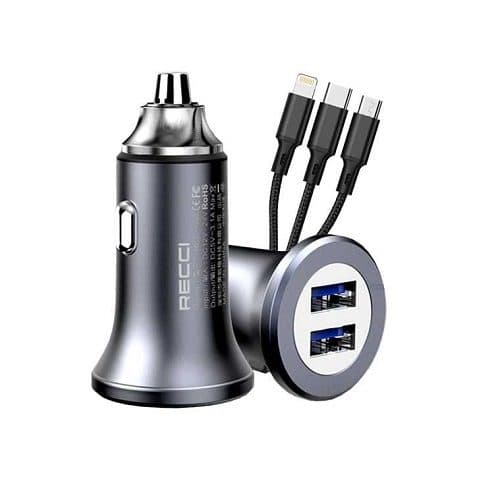 شارژر فندکی همه کاره RECCI RQ03T 3.1A
