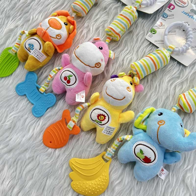 آویز جغجغه ای تخت و کریر نوزاد دارای دندونی برند Baby Toys