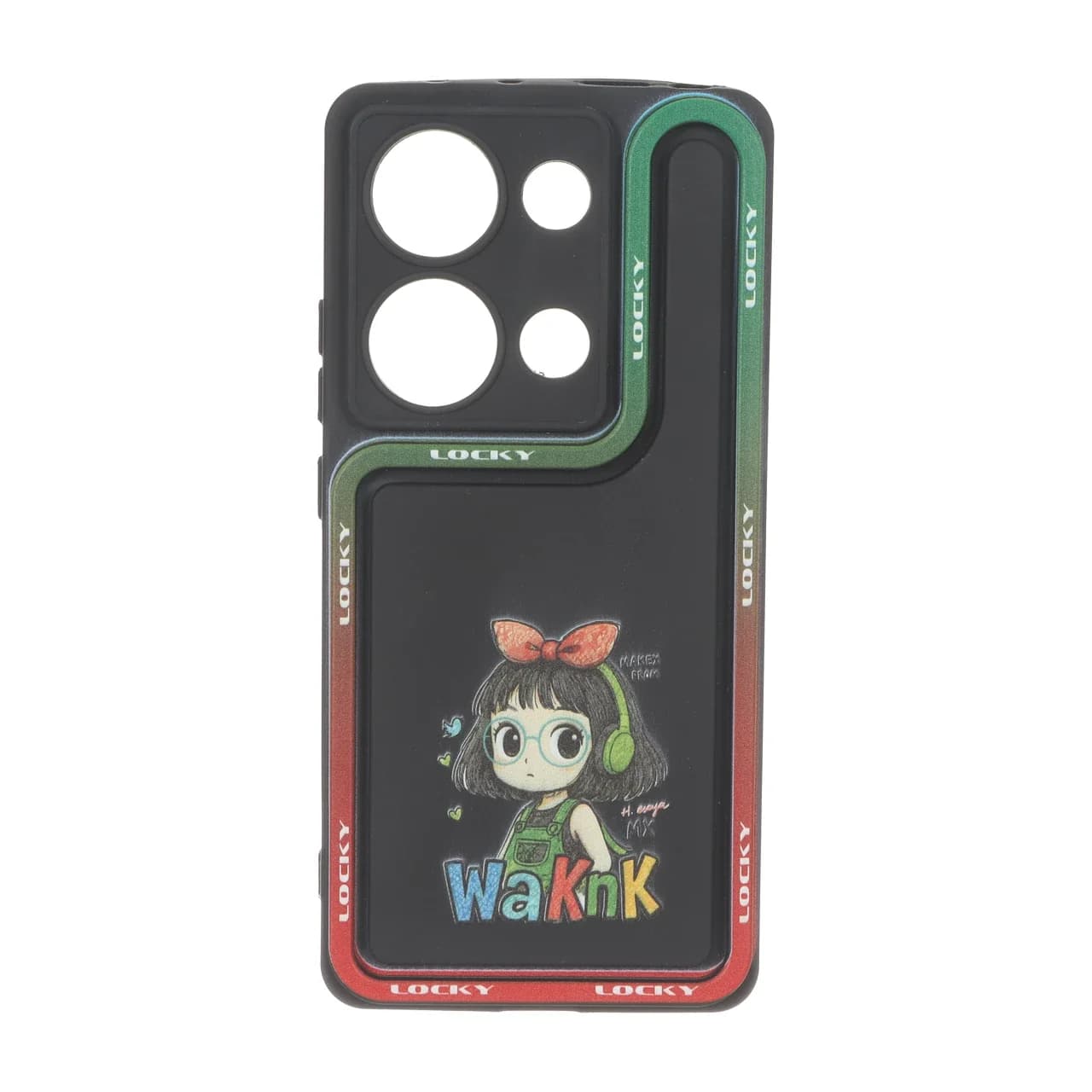 قاب Solid Case منحنی LUCKY طرح دار Xiaomi Redmi Note 14S / Note 13 Pro 4G / Poco M6 Pro 4G — تصویر ۳