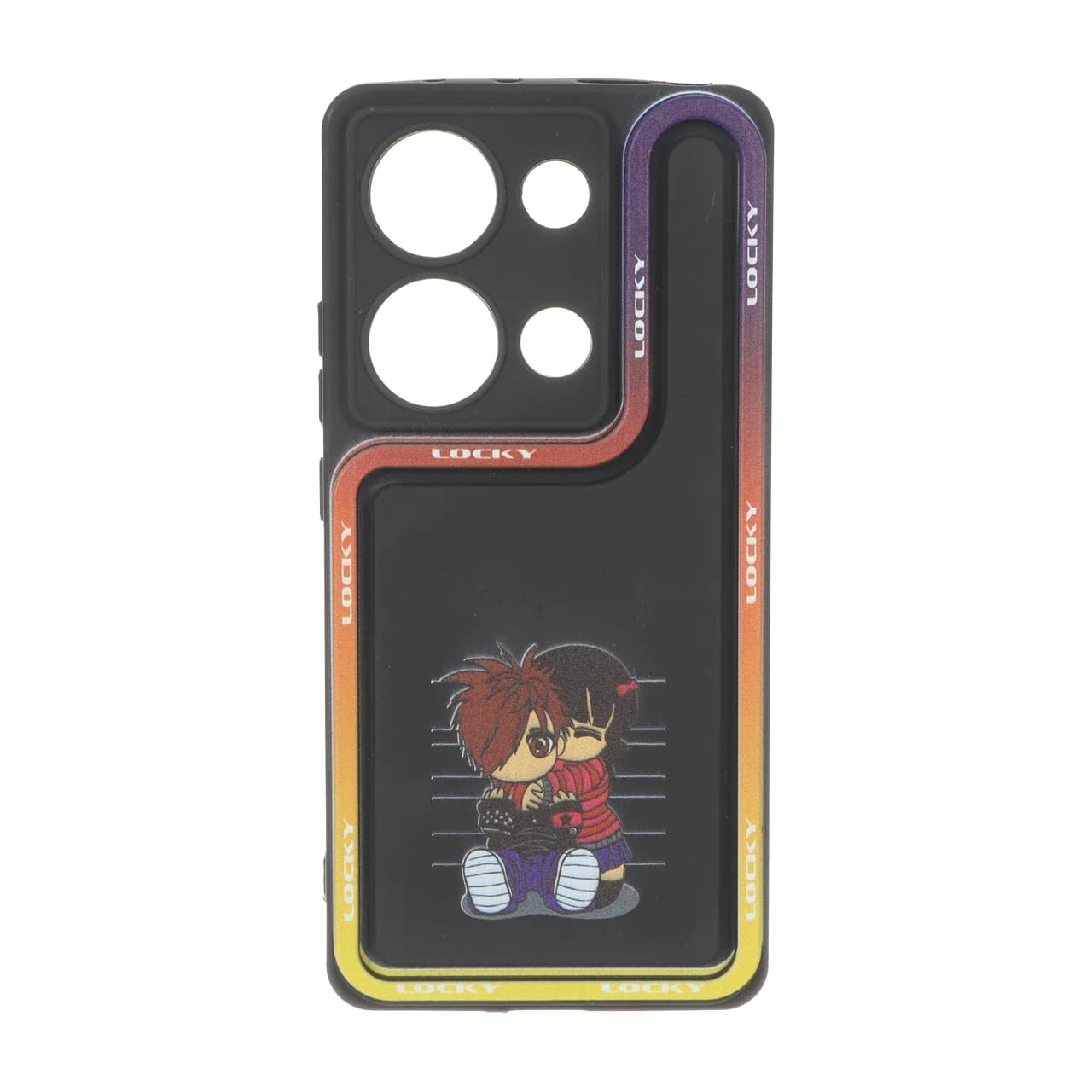 قاب Solid Case منحنی LUCKY طرح دار Xiaomi Redmi Note 14S / Note 13 Pro 4G / Poco M6 Pro 4G — تصویر ۴