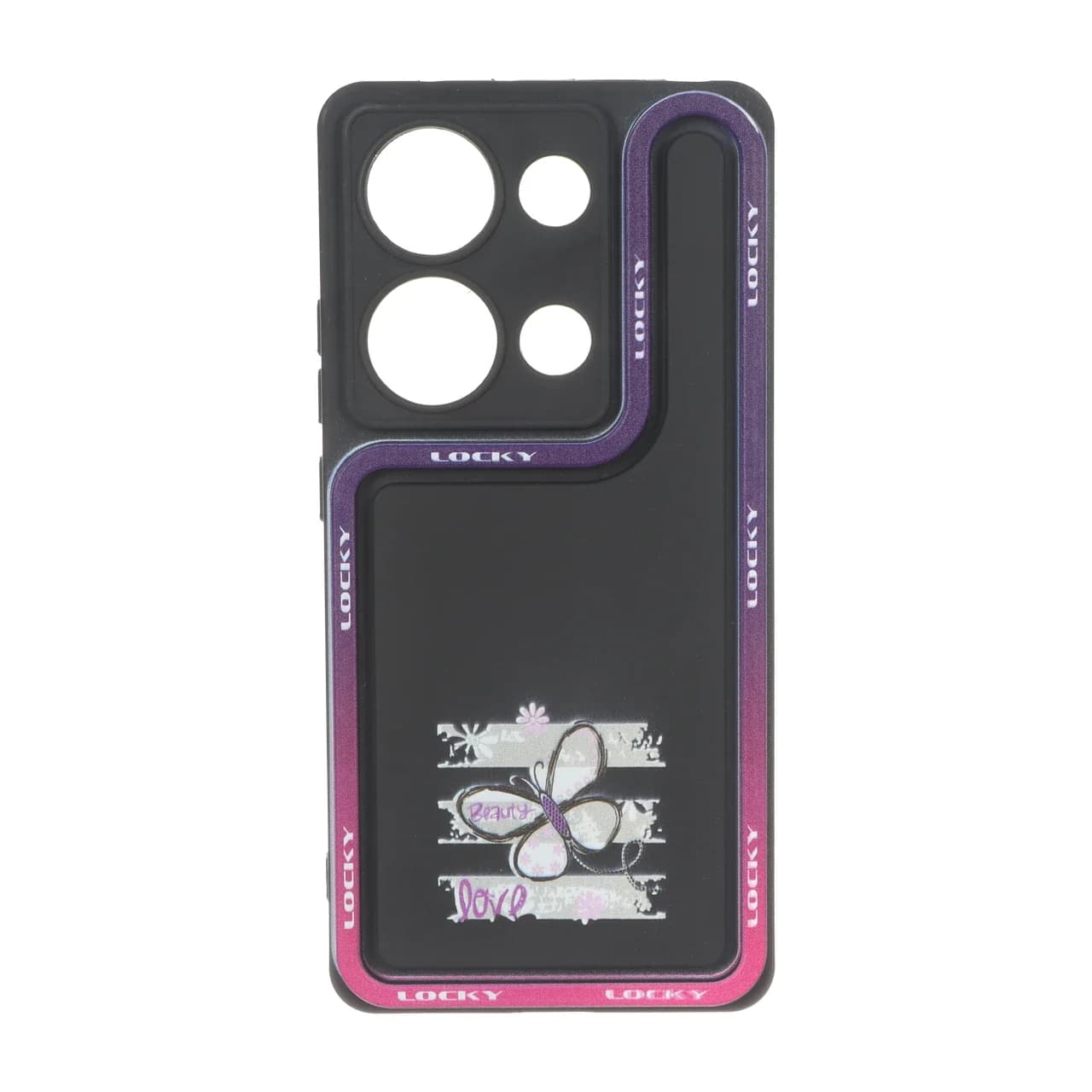 قاب Solid Case منحنی LUCKY طرح دار Xiaomi Redmi Note 14S / Note 13 Pro 4G / Poco M6 Pro 4G