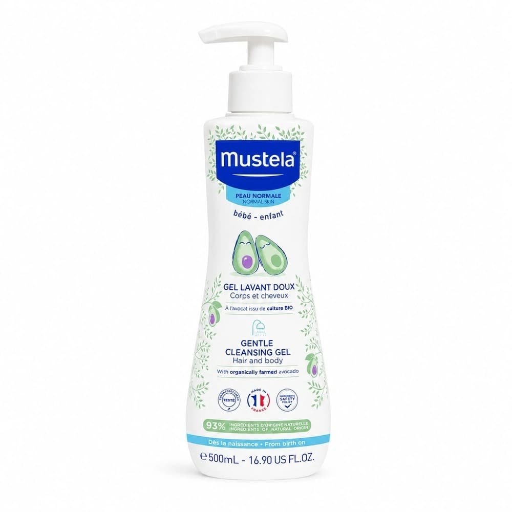 شامپو سر و بدن ماستلا ۵۰۰ میل مناسب نوزاد و کودک Mustela