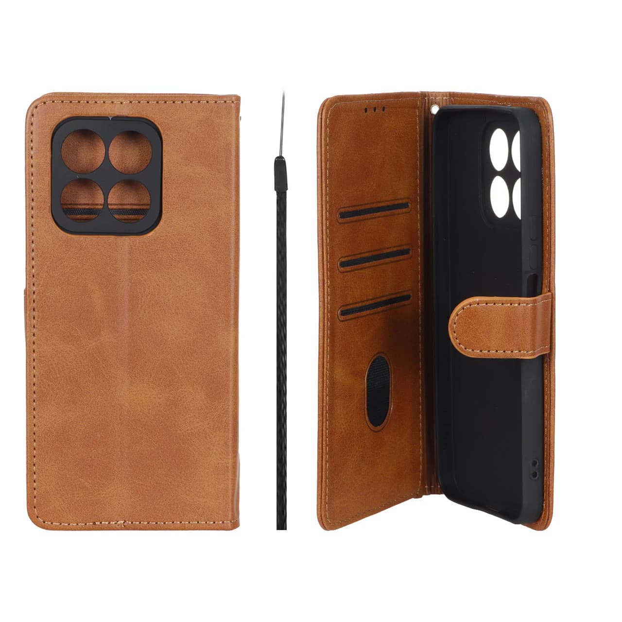 کیف موبایل مگنتی Crystal داخل مخمل Honor X8a — تصویر ۵