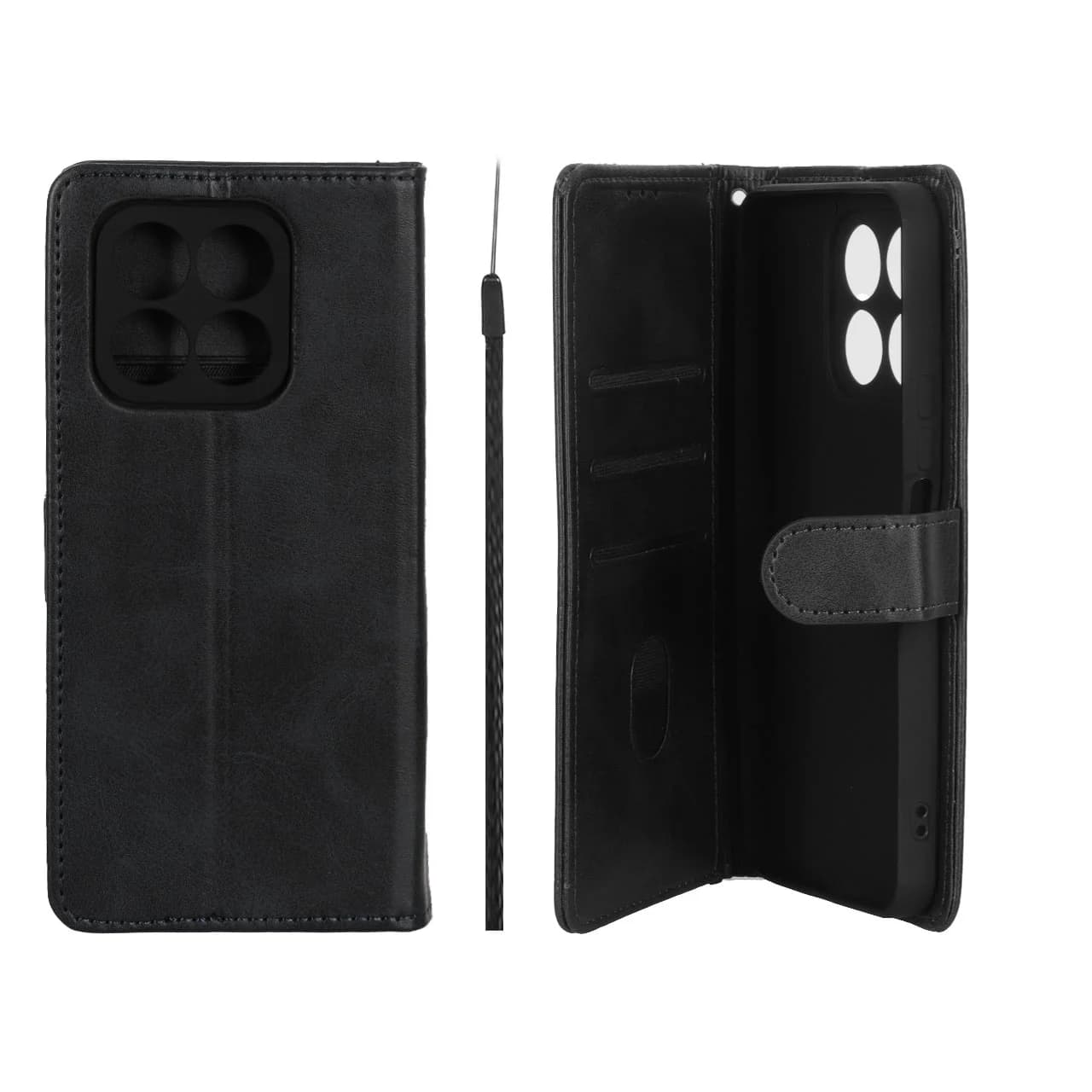 کیف موبایل مگنتی Crystal داخل مخمل Honor X8a — تصویر ۴