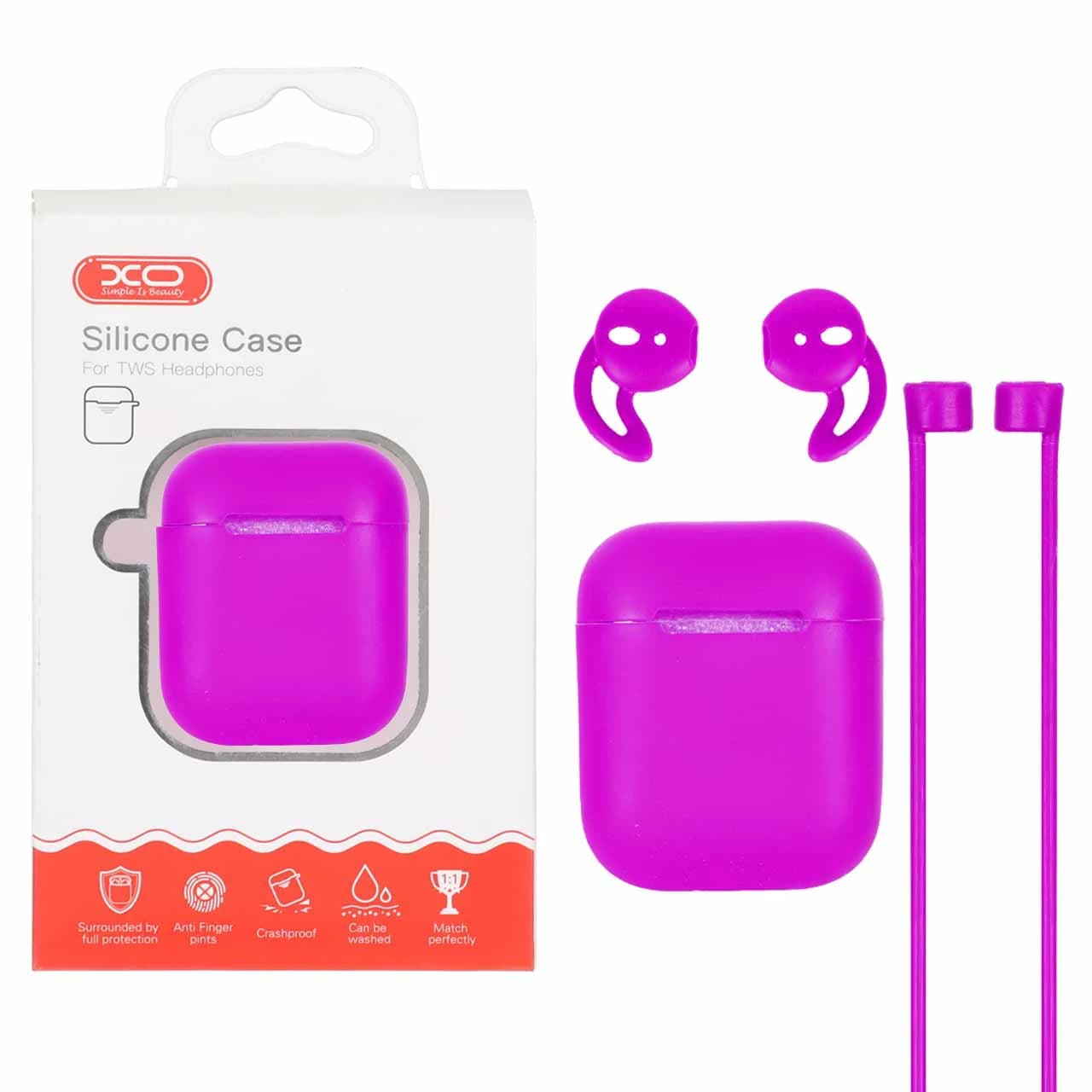 کاور ایرپاد سیلیکونی XO مدل Apple Airpods 1 / 2 — تصویر ۳