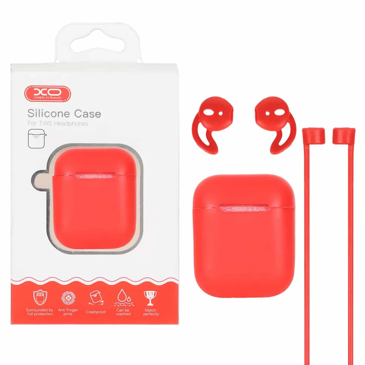 کاور ایرپاد سیلیکونی XO مدل Apple Airpods 1 / 2 — تصویر ۲