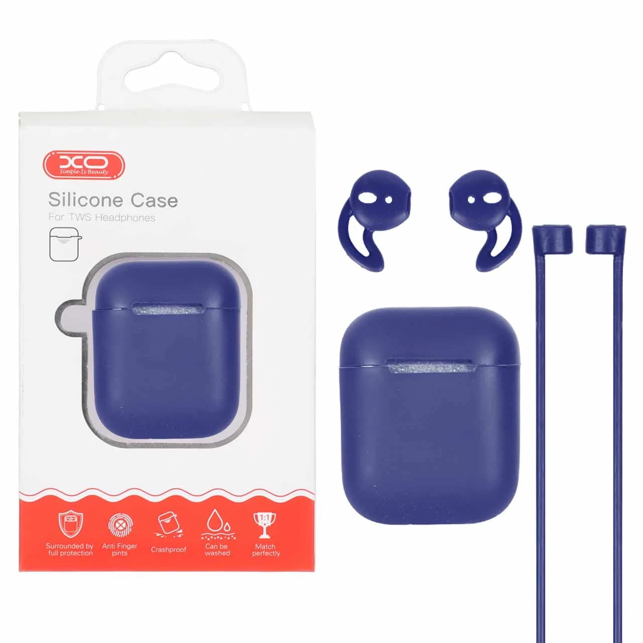 کاور ایرپاد سیلیکونی XO مدل Apple Airpods 1 / 2 — تصویر ۴