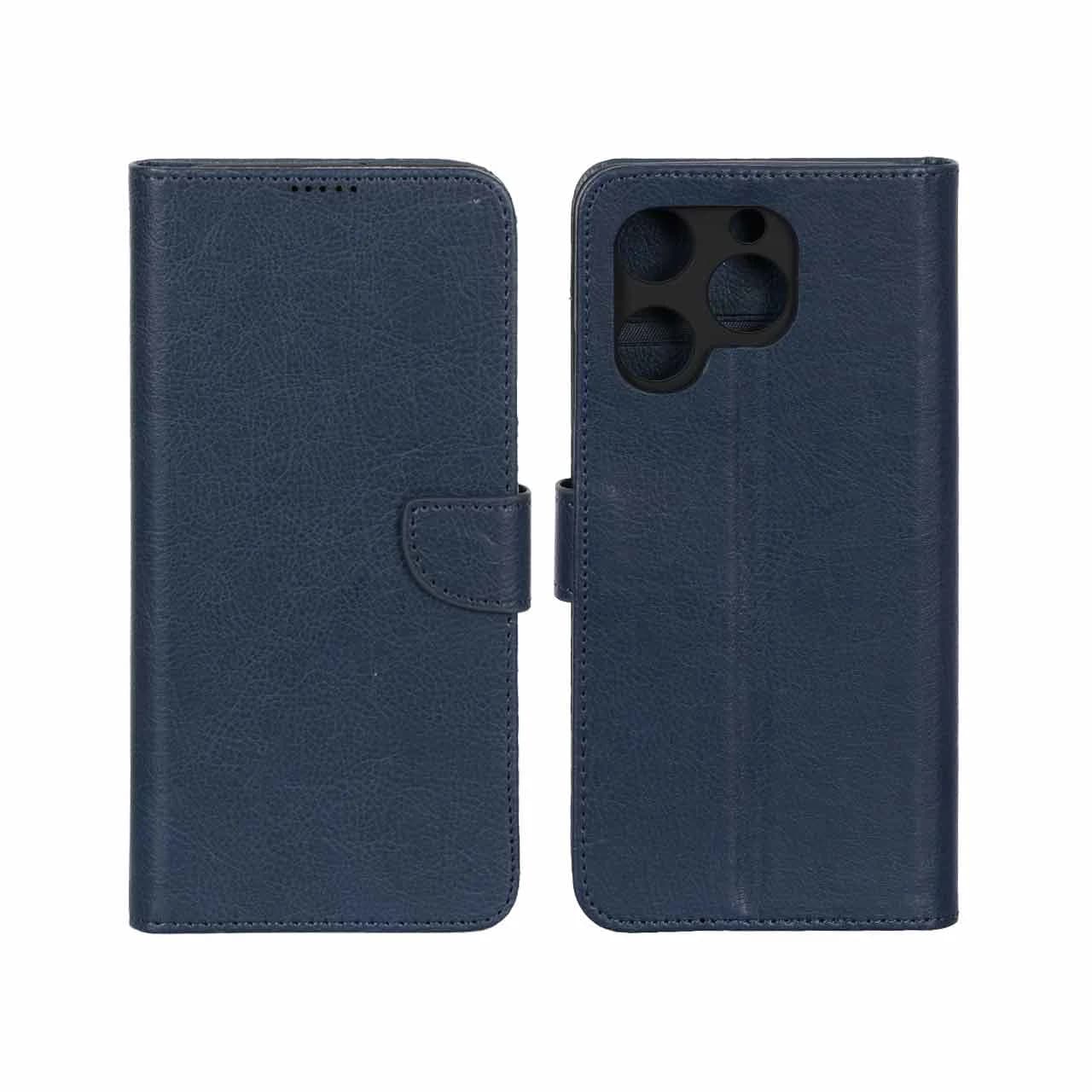 کیف چرمی موبایل مگنتی محافظ لنزدار KRF مدل Realme C61
