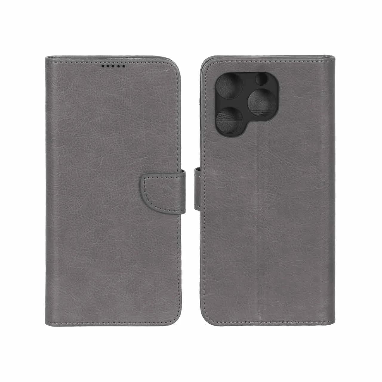 کیف چرمی موبایل مگنتی محافظ لنزدار KRF مدل Realme C61 — تصویر ۳