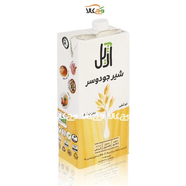 شیر جو دوسر وگن بدون لاکتوز آژیل – 1 لیتری — تصویر ۲