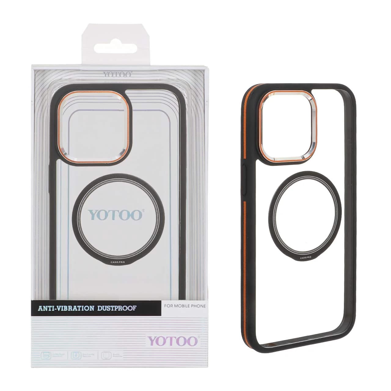 قاب اورجینال Yotoo شفاف MagSafe لنز فلزی Apple iPhone 15 Pro Max