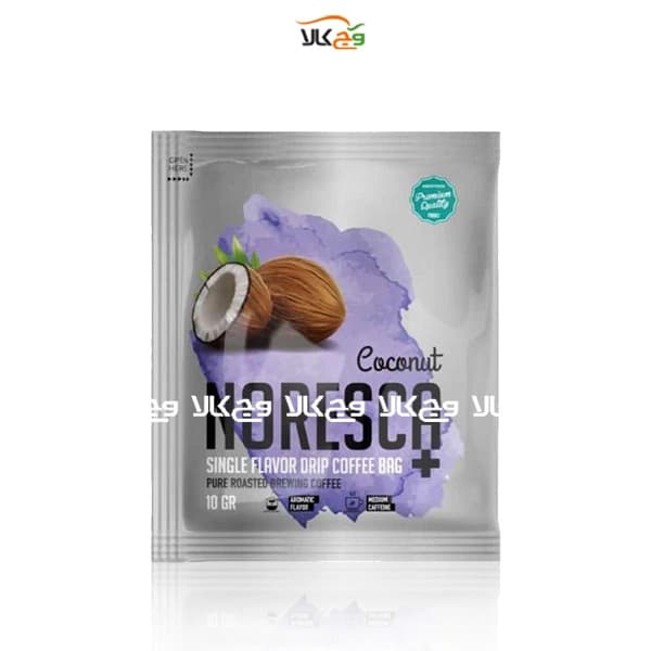 قهوه نورسکا طعم دار (وانیلی، کرم کارامل، نارگیل) دمی چکه ای – 6 عددی – بن مانو — تصویر ۲