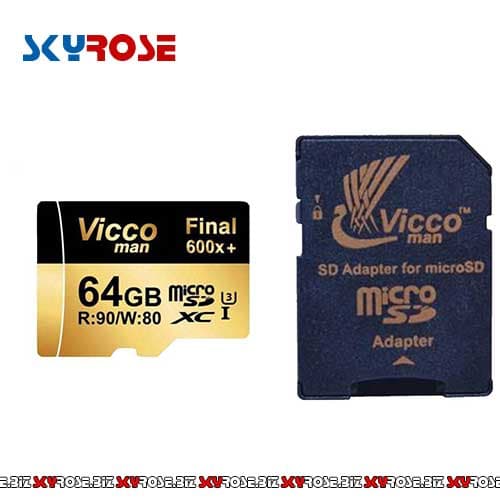 کارت حافظه microSDXC ویکومن مدل 600x plus کلاس 10 استاندارد UHS-I U3