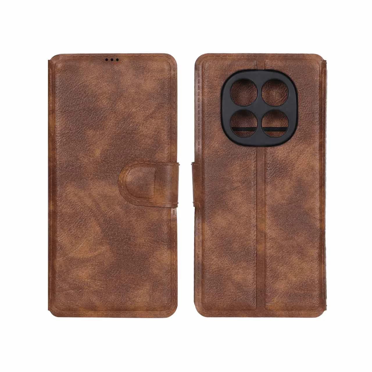 کیف موبایل چرمی مگنتی محافظ لنزدار Xiaomi Redmi Note 15 / Poco M8 5G