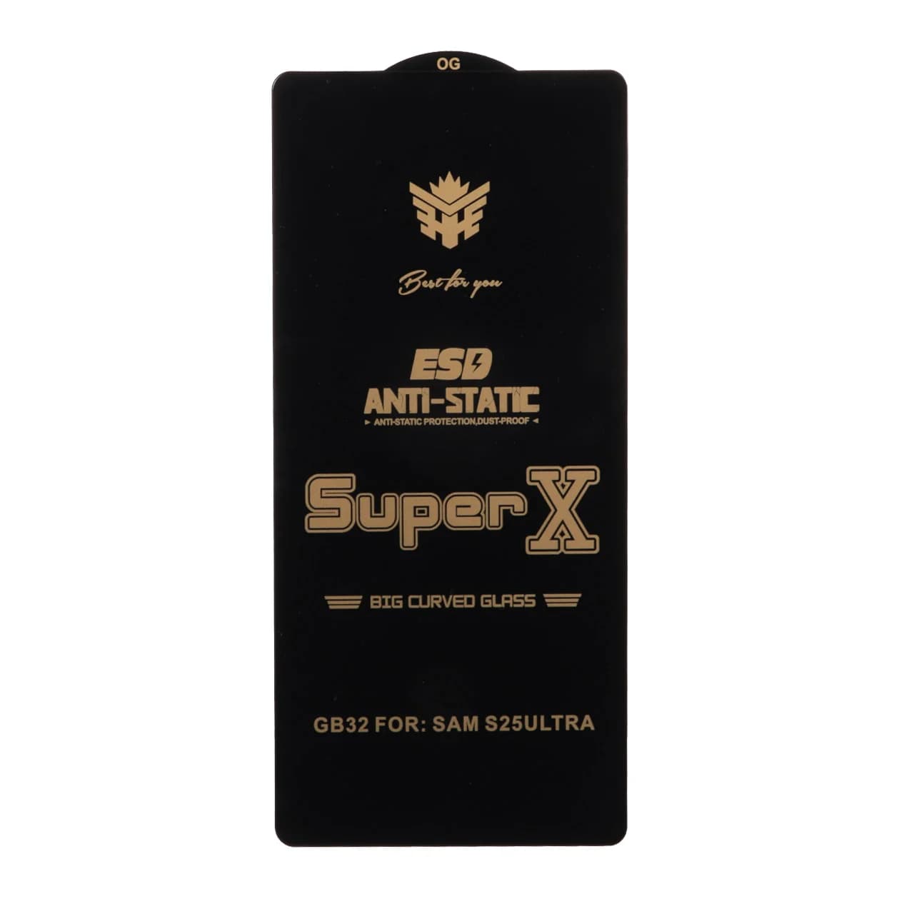 محافظ صفحه نمایش آنتی استاتیک Full Cover Super X مدل Samsung Galaxy S25 Ultra