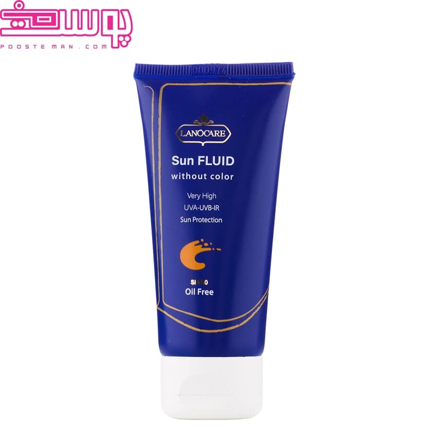 فلوئید ضد آفتاب spf50 بی رنگ فاقد چربی لانوکر