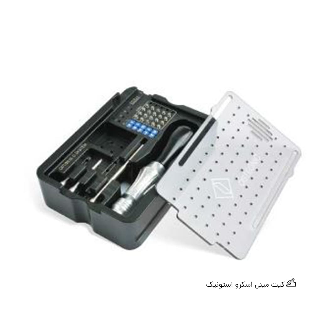 کیت مینی اسکرو ارتودنسی استونیک Osteonic استنلس استیل تک عددی — تصویر ۲