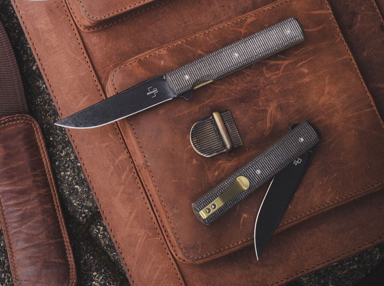 چاقو بوکر پلاس اوربان ترپر میکارتا Böker Plus Urban Trapper Linear Micarta — تصویر ۲