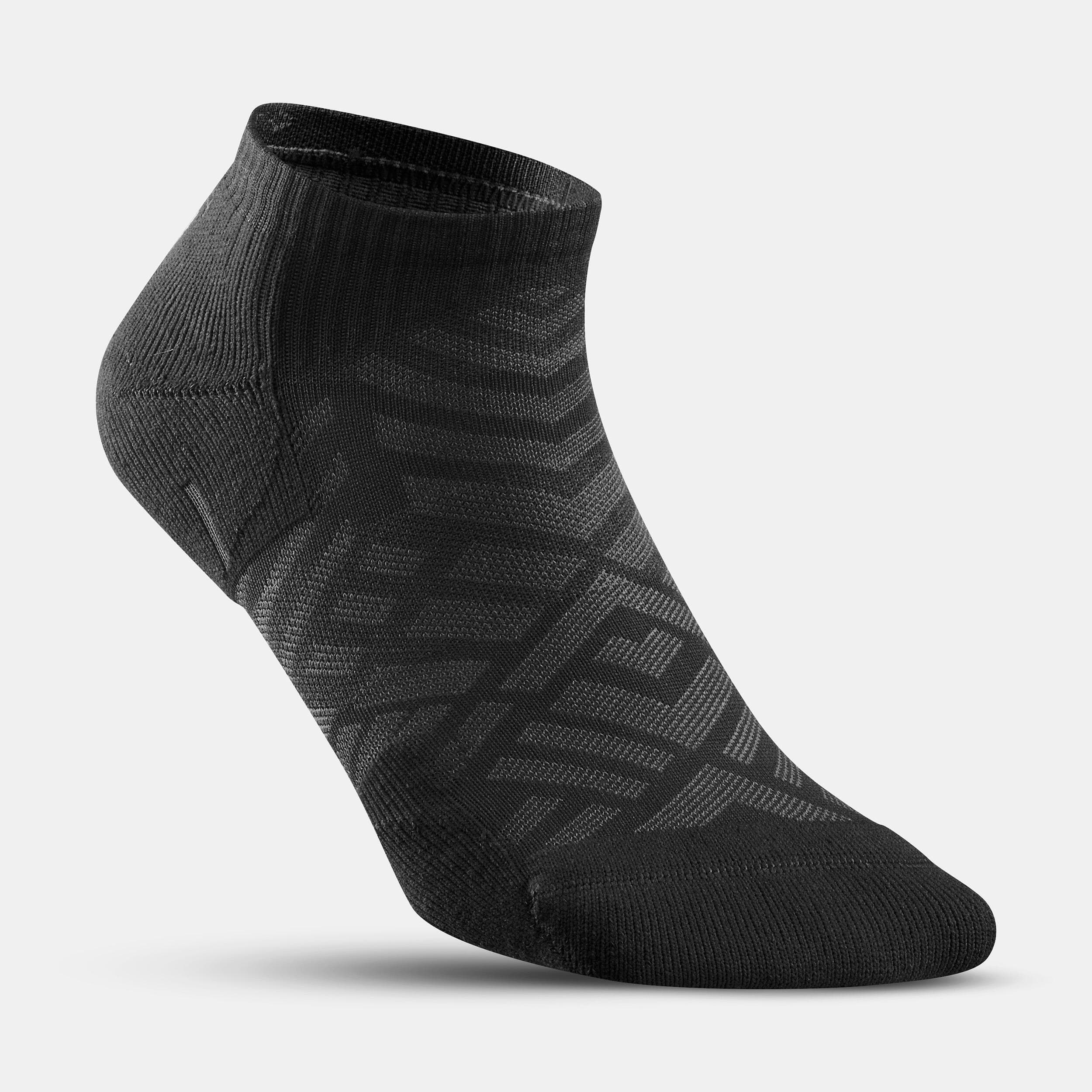 جوراب کچوا – 2 جفت Quechua Outdoor Socks – Short Socks – Black – 2 Pairs – Hike 100 — تصویر ۳