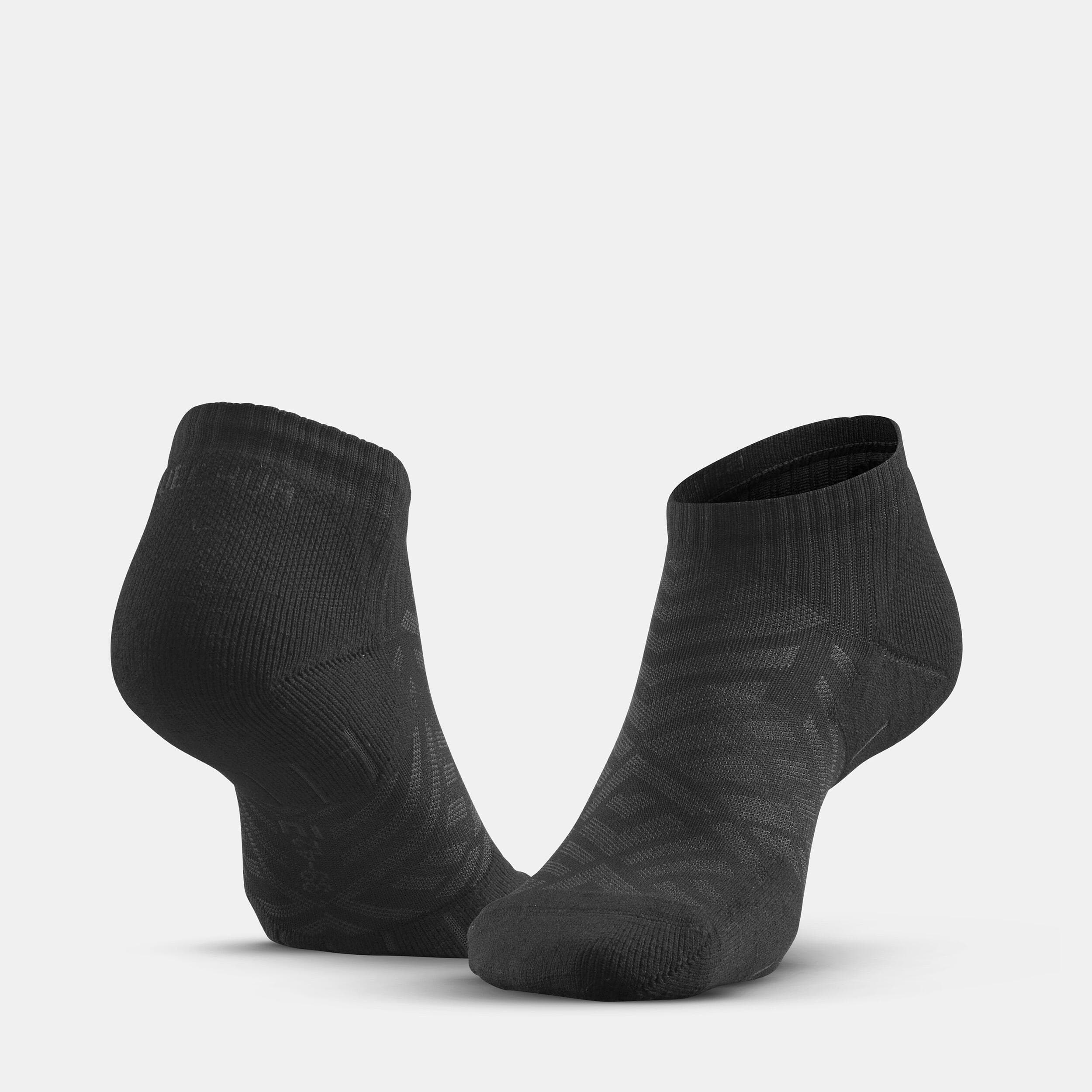 جوراب کچوا – 2 جفت Quechua Outdoor Socks – Short Socks – Black – 2 Pairs – Hike 100 — تصویر ۲