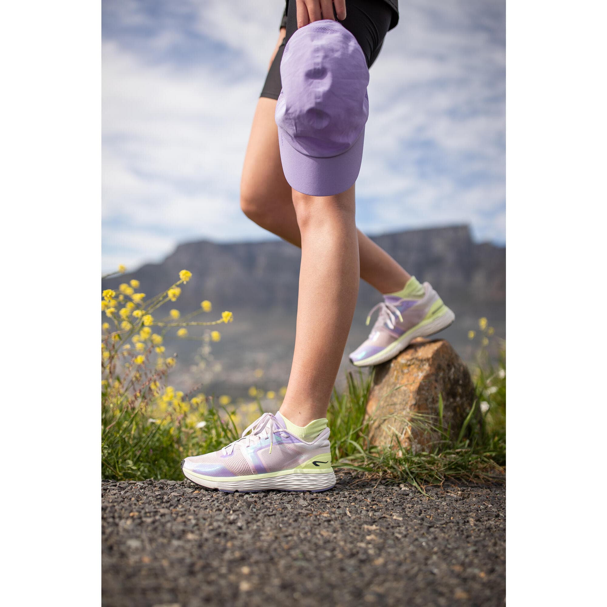 کلاه کالنجی دکتلون Kalenji Adult Adjustable Running Cap – Purple — تصویر ۸