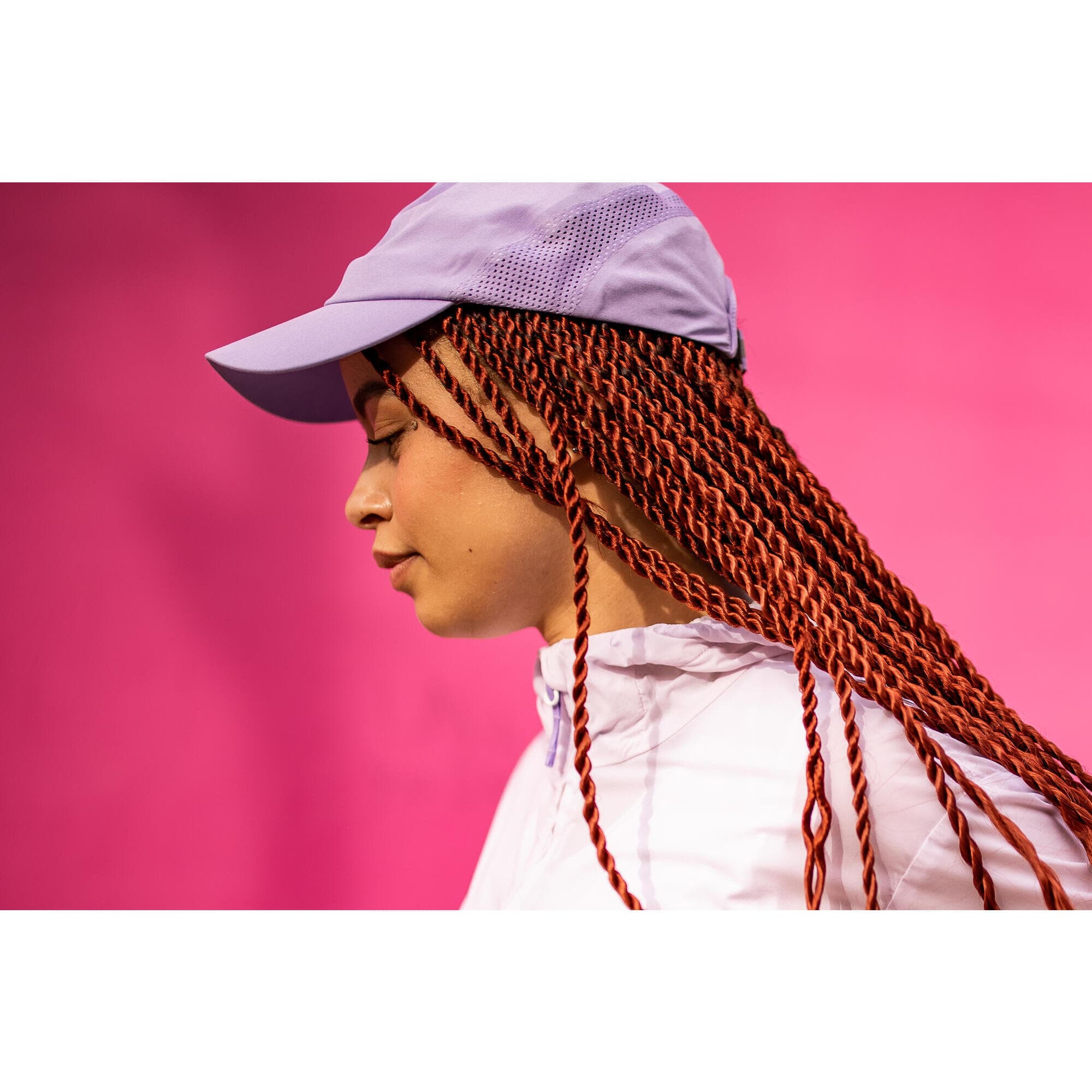 کلاه کالنجی دکتلون Kalenji Adult Adjustable Running Cap – Purple — تصویر ۷