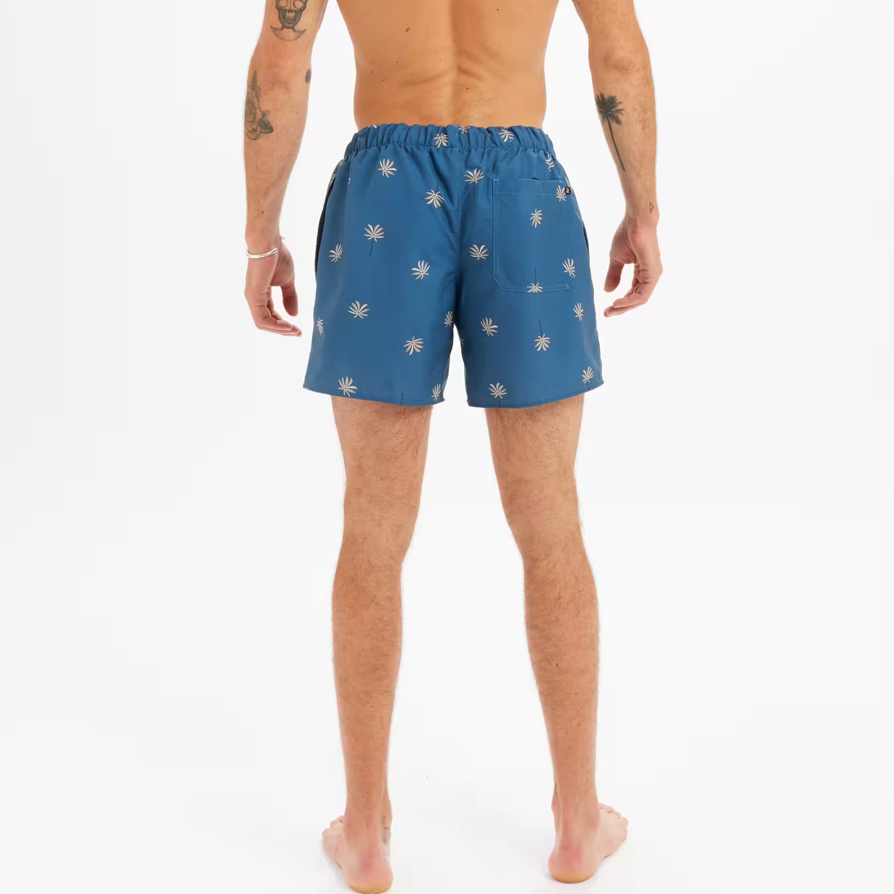 مایو موج سواری الیان – دکتلون Decathlon Olaian Men’s Short 15″ Swim Shorts – Blue – Patterned – CYCAS 100 — تصویر ۶