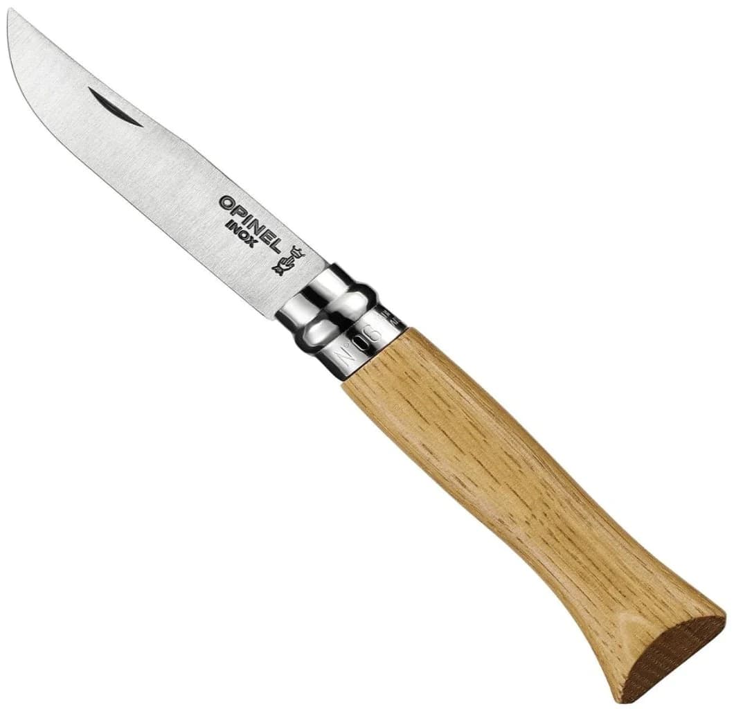 چاقو اپینل 06 استنلس – چوب بلوط Opinel No.06 Stainless Steel Folding Knife | Premium Oak wood