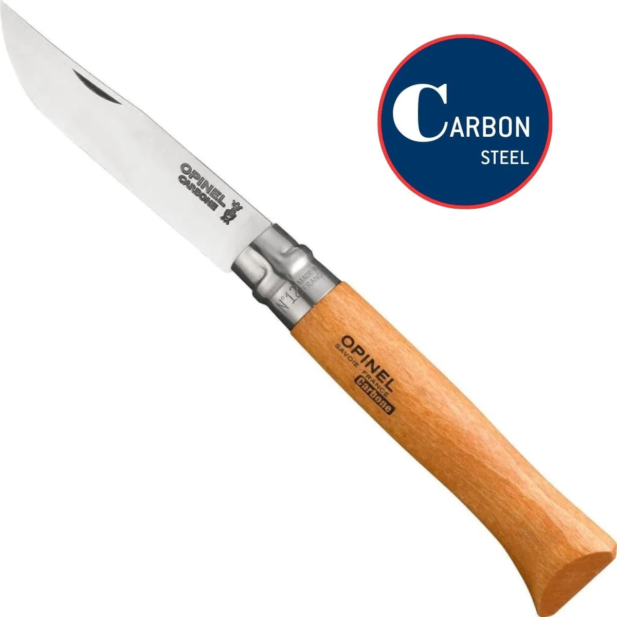 چاقو اپینل 12 کربن Opinel No.12 Carbon Steel Folding Knife